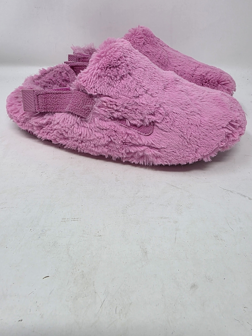 Nike Calm SE Playful Pink Fuzzy Mule Clog Slippers Women Size 8
